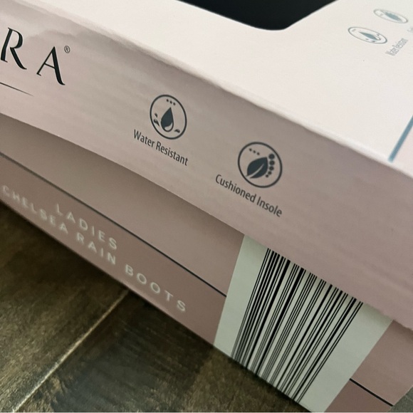 SERRA Chelsea Rain Boots Black 9 Water Resistant Pull On Short Ladies Women’s - Picture 6 of 6